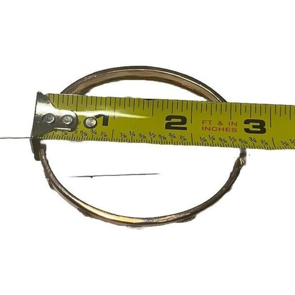 Rose Toned Diamond Eternity Bracelet Sterling Silver 14kt Rose Gold Overlay - Picture 11 of 13